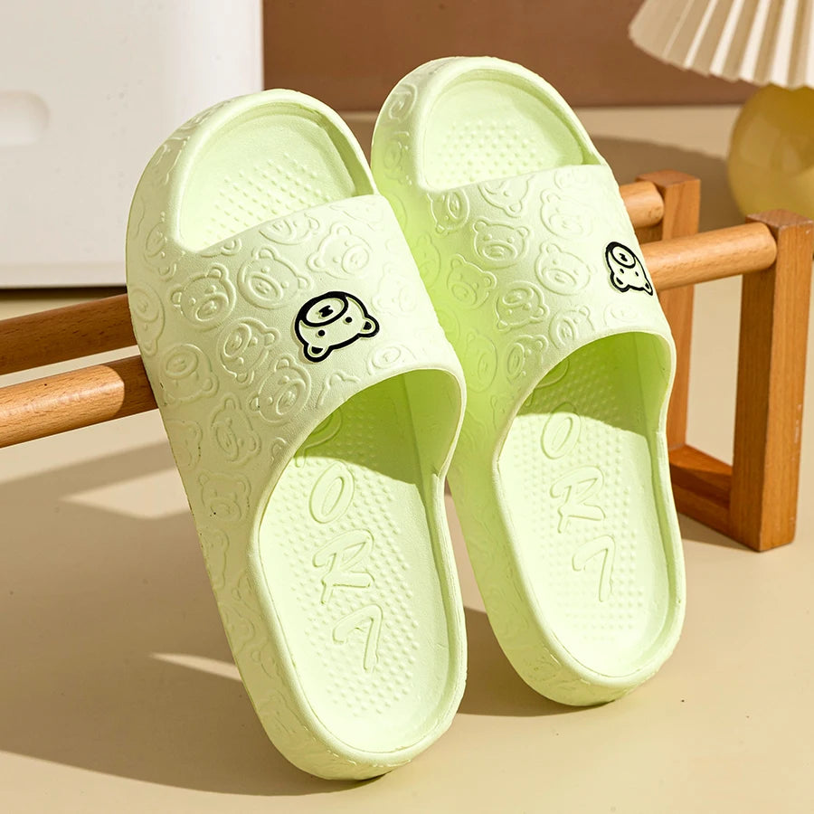 Men’s Summer Bear Print Slippers